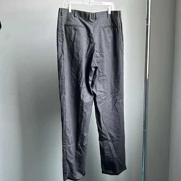 Men's Dark Gray Dress Pants 38 XL | 38 XL Dress Pants | 38XL Pants | Wool - Picture 4 of 6